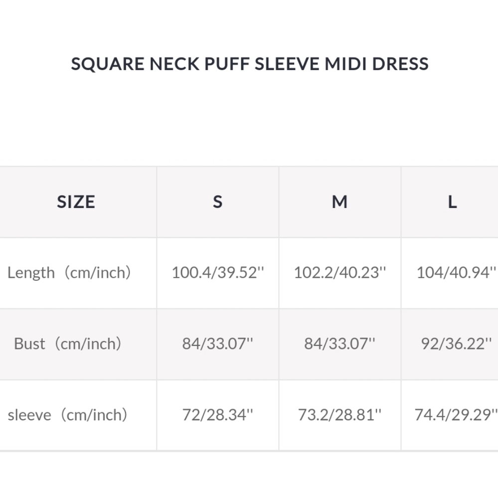 Square Neck Puff Sleeve Midi Dress (Peach Pink) - Nap Loungewear - Picture 8 of 12